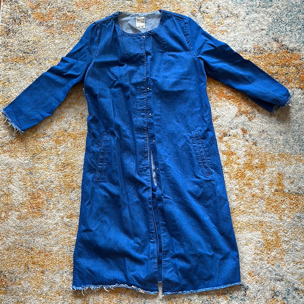 Zara Long Jean Jacket